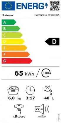 Skalbimo mašina SKALBYKLĖ TOP EW6TN3262 ELECTROLUX