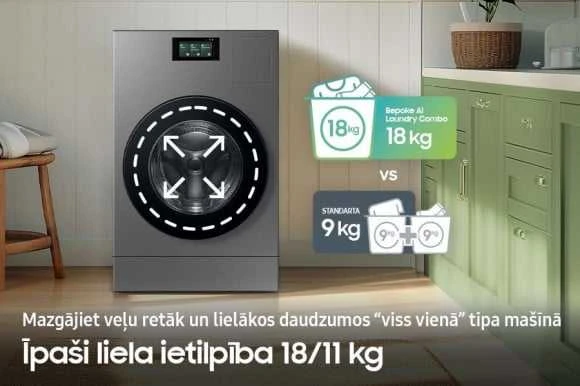 Skalbimo mašina Samsung WD18DB8995BZT2