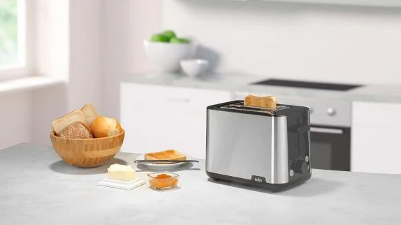 BRAUN pusryčių skrudintuvas HT 1510 BK, 8 skirtingi nustatymai, Juodas