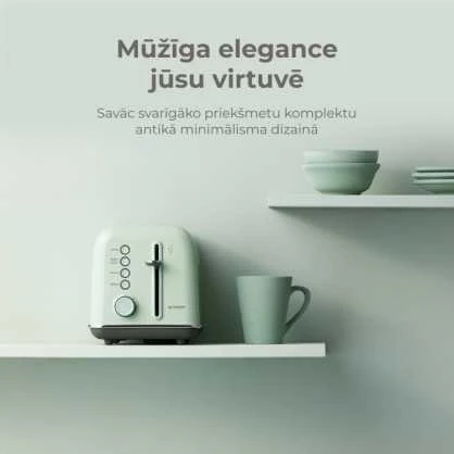 BUYDEEM 2 gabalėlių skrudintuvas, modelis DT620E, spalva Cozy Greenish, EU