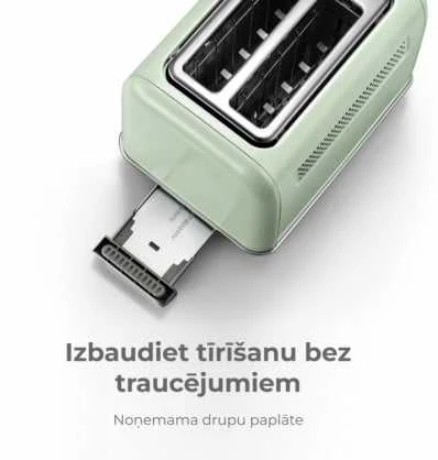 BUYDEEM 2 gabalėlių skrudintuvas, modelis DT620E, spalva Cozy Greenish, EU