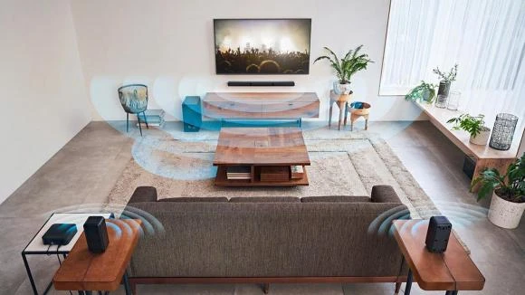 Namų kino sistema Sony | HT-S40R 5.1ch Home Cinema Soundbar with Wireless Rear Speakers | Juodas | No | USB port | Wi-Fi | Bluetooth | Belaidė jungtis