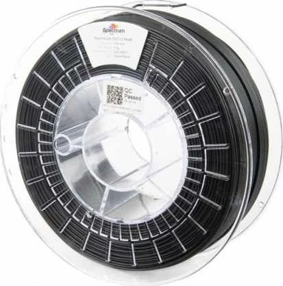 Plastikas Spectrum PET-G Matinis - 1.75mm - 1kg - Deep Juodas