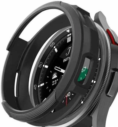 „Spigen Liquid Air®“ dėklas, skirtas „Samsung Galaxy Watch 6 Classic“ 47 mm (juodas)