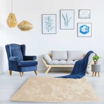 Strado Dywan Shaggy 60x120 CreamBeige (Kremas)