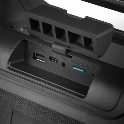 SVEN PS-390, juodas, power output 2x25W (RMS), Atsparus vandeniui (IPx5), TWS, Bluetooth, Micro SD, lithium battery, SV-021306