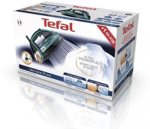 Garų lygintuvas Tefal Ultimate Pure FV9844E0 | 3200 W | Vandens talpa 350 ml