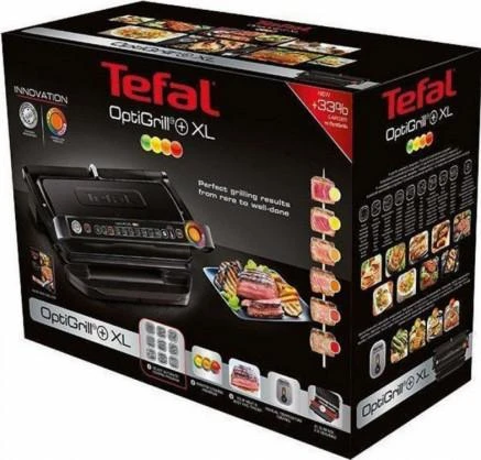 Elektrinis grilis Tefal OptiGrill+ XL, juodas (GC722834)