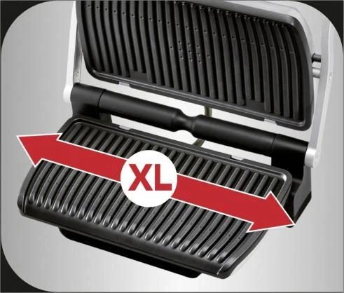 Elektrinis grilis Tefal OptiGrill+ XL, juodas (GC722834)