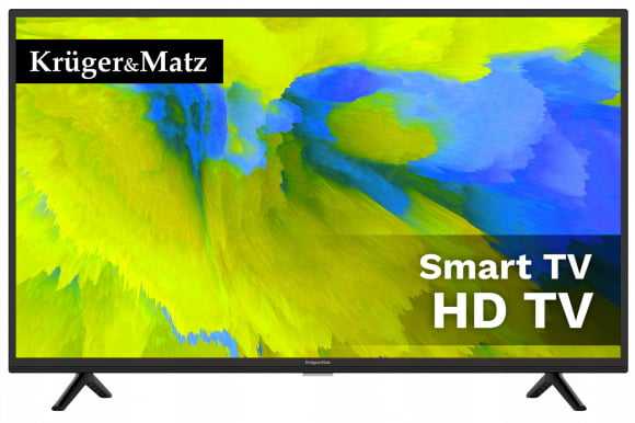 Kruger & Matz 32" HD išmanusis televizorius DVB-T2/S2 H.265 HEVC