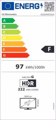 Televizorius LG | OLED65G33LA | 65" (165 cm) | Smart TV | webOS 23 | 4K UHD OLED