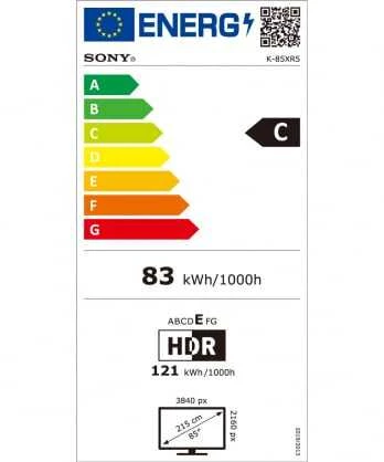 Sony televizorius | K85XR55BP Bravia 5 | 85 | Išmanusis televizorius | „Google TV“ | 4K UHD