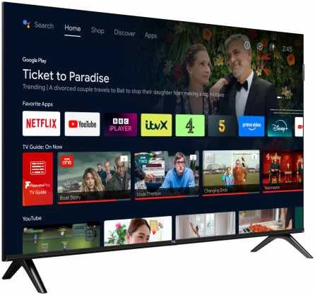 TCL HD QLED televizorius | 32S4K | 32 | Išmanusis televizorius | „Android“ televizorius | HD | Juodas
