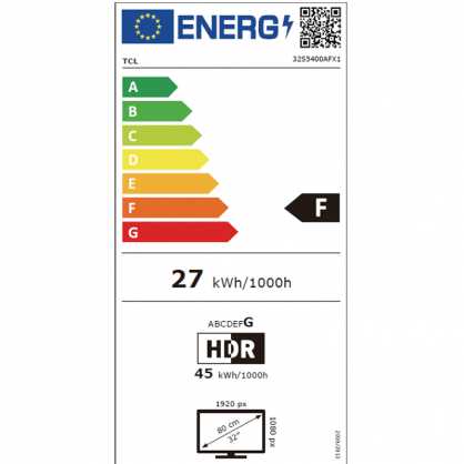 Televizorius TCL S54 32S5400AF TV 81.3 cm (32") Full HD Smart TV Wi-Fi Sidabrinis