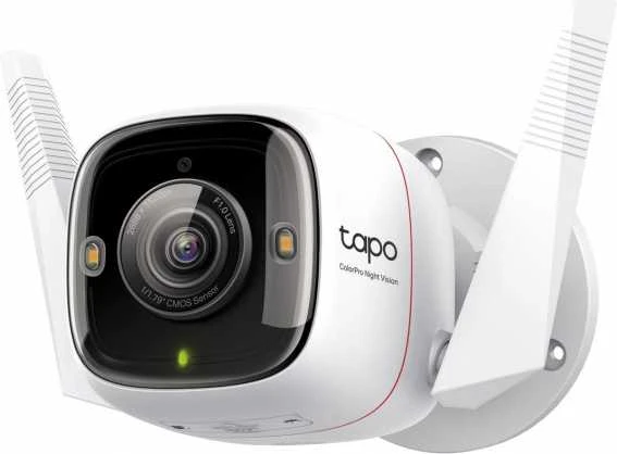 TP-LINK | ColorPro Outdoor Security Wi-Fi kamera | Tapo C325WB | Kulka | 4 MP | F1.0 | IP66 | H.264 | „MicroSD“, iki 512 GB