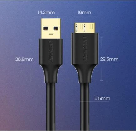 UGREEN USB 3.0 - Micro USB 3.0 kabelis 0,5m