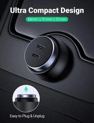 „Ugreen CD213“, 2x USB-C, 36 W maitinimo šaltinis