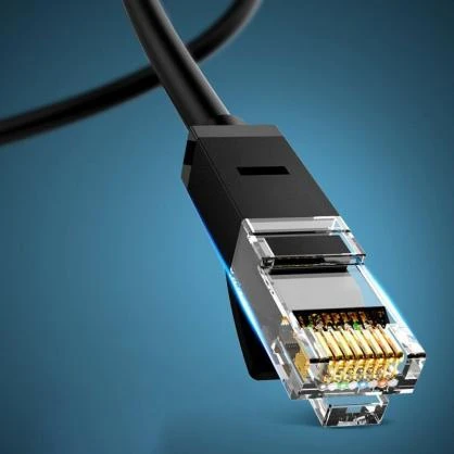 UGREEN Ethernet RJ45 plokščiojo tinklo kabelis, Cat.6, UTP, 15m (juodas)