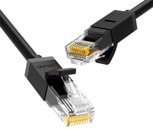 UGREEN NW122 Ethernet kabelis RJ45, Cat.6A, UTP, 1m (juodas)