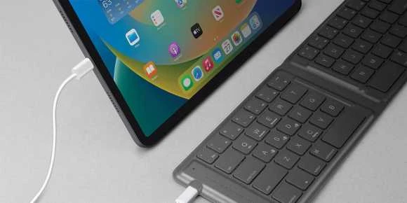 UNIQ Forio foldable Bluetooth klaviatūra Lichen žalias