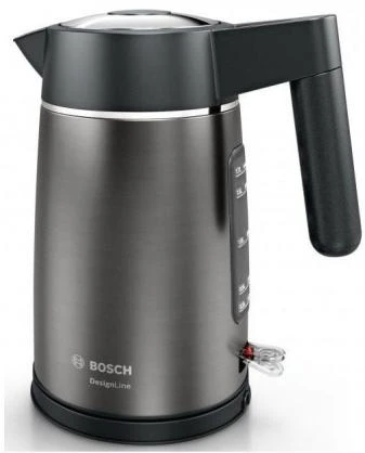 Virdulys Bosch TWK5P475 DesignLine, Grafito spalvos, 1,7 L
