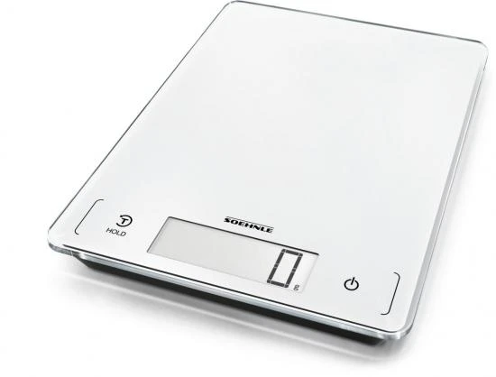 Virtuvinė Svarstyklė - Soehnle Page Profi 300 20kg Talpa LCD Ekranas Stiklas Baltas