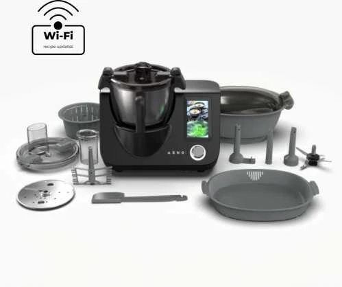 AENO CR1S Smart Cooking Robot, 3.5L Bowl, 8 Programs, 5" Screen, Juodas