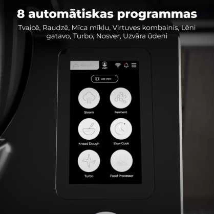 AENO CR1S Smart Cooking Robot, 3.5L Bowl, 8 Programs, 5" Screen, Juodas