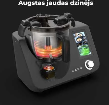AENO CR1S Smart Cooking Robot, 3.5L Bowl, 8 Programs, 5" Screen, Juodas