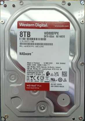 Kietasis diskas Sandisk WD Raudona Plus 8TB SATA 6Gb/s HDD Desktop