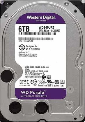 Western Digital WD PURPLE 6TB 256MB 3.5IN SATA
