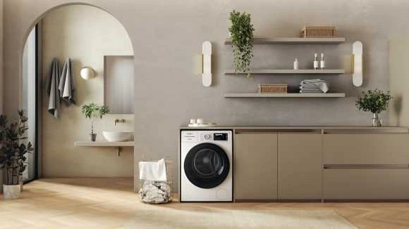 Whirlpool Skalbimo mašina | W8 99AD SILENCE EE | Energy efficiency class A | Front loading | Skalbimo talpa 9kg | 1400 RPM | Gylis 64.3 cm | Plotis 59.9 cm | LCD | Steam function | Direct drive | Baltas