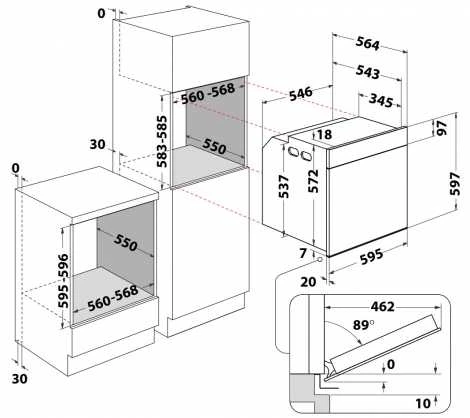 Įmontuojama orkaitė Whirlpool WOI4S8CM1SWA