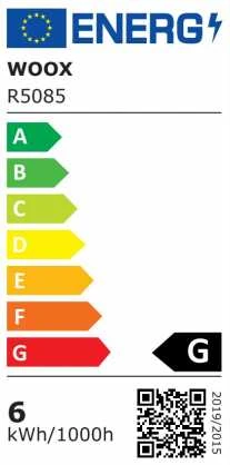 Lemputė LED E27, 230V, 6W, 500lm, 2700K - 6500K, CCT, RGB, išmanioji Wi-Fi, valdoma programėle, TUYA, WOOX