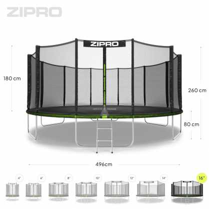 Zipro Pro OUT batutas su išoriniu tinklu 496 cm