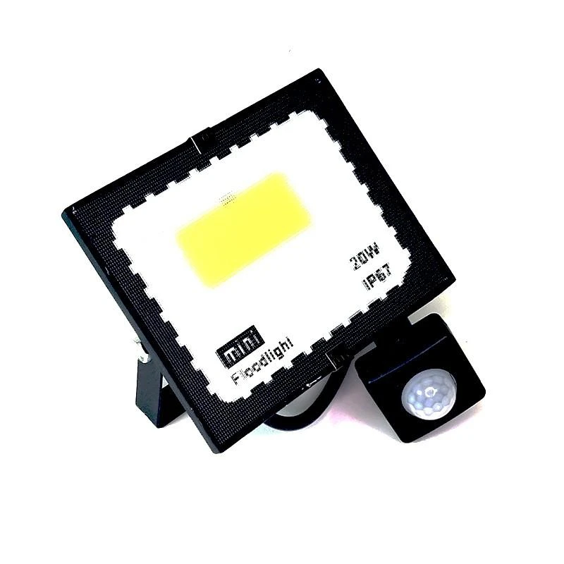 20w LED prožektorius su judesio davikliu 6500k mINI IP67