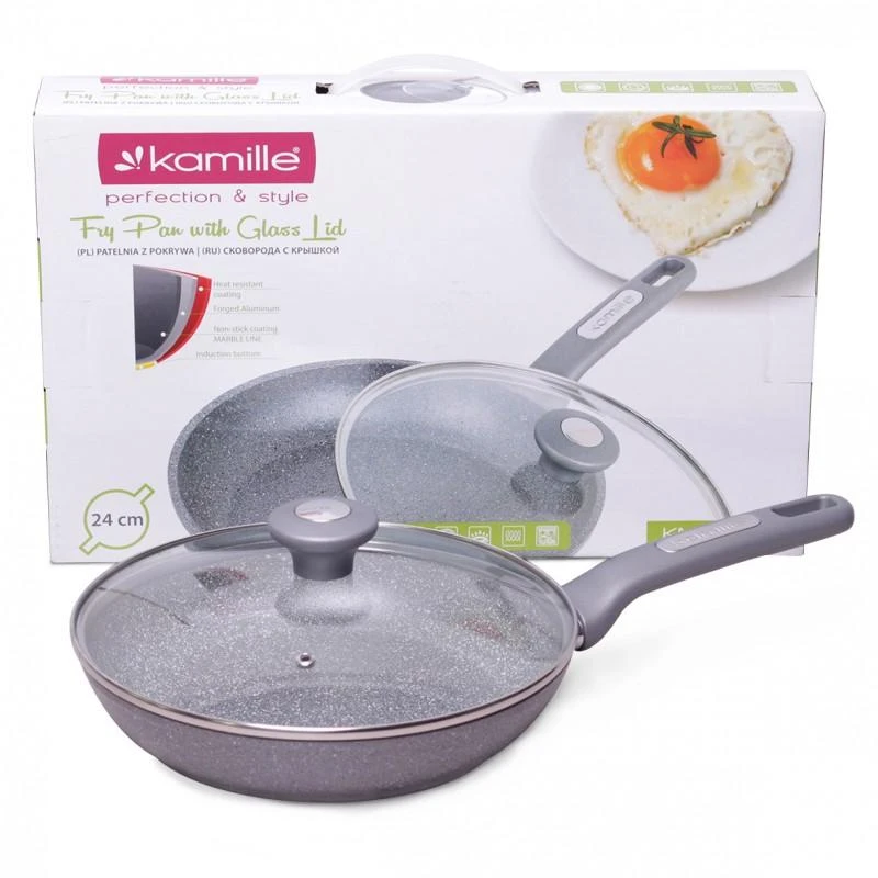 KM 4271GR Kamille keptuvė su dangčiu