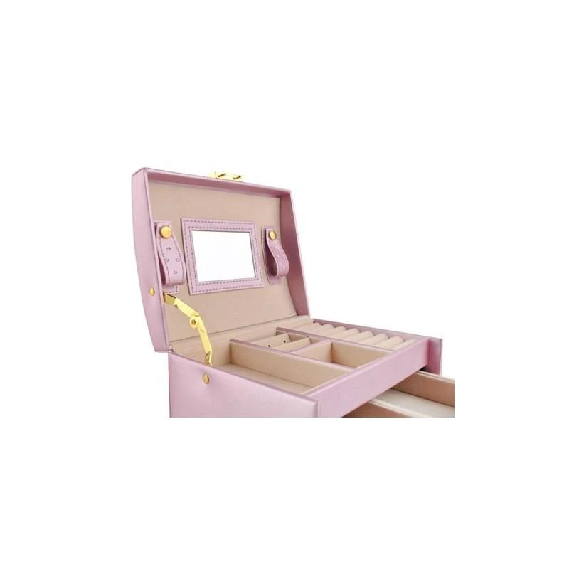 Beautylushh Rožinė PAPUOŠALŲ DĖŽUTĖ „Rožinis ROYAL"