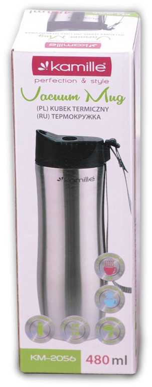 Termo puodelis 480ml KAMILLE 2056