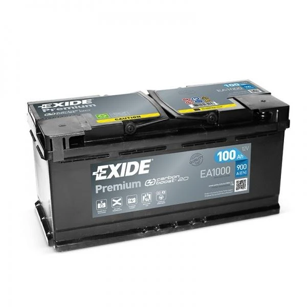 Exide Premium akumuliatorius 100Ah kampinis vaizdas