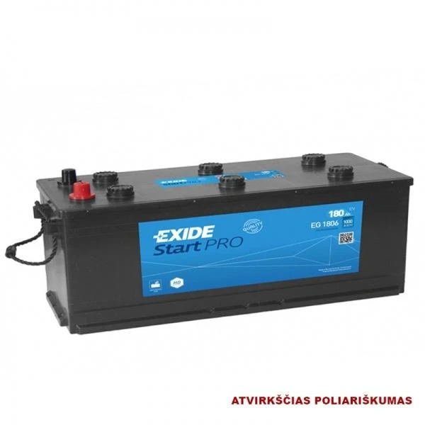 Exide Start Pro 180Ah akumuliatorius – atvirkštinis poliariškumas