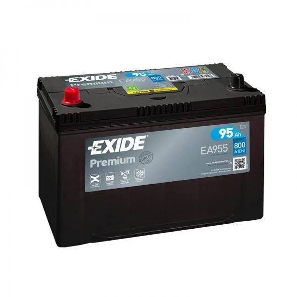 Exide EA955 akumuliatorius su raudonu poliumi
