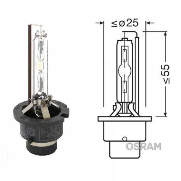 OSRAM XENON CLASSIC Automobilinė lemputė 35W P32D-2 D2S 1vnt