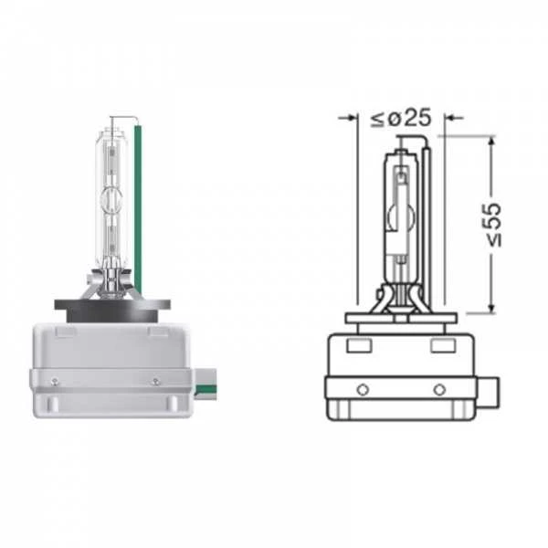 OSRAM Automobilinė lemputė XENON 35W PK32D-5 D3S 1vnt