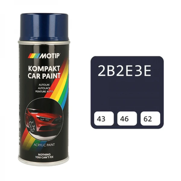 Motip tamsiai mėlyni purškiami automobilių dažai