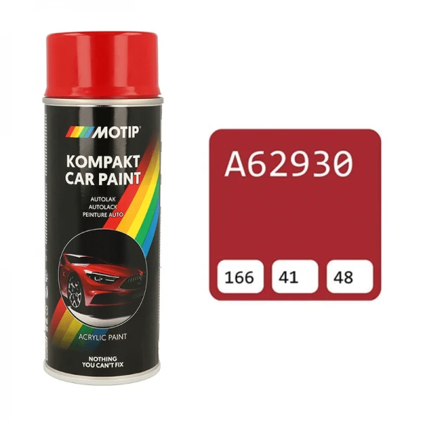 Motip raudoni dažai A62930