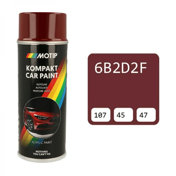 Motip dažų aerozolis, tamsiai raudonas 6B2D2F