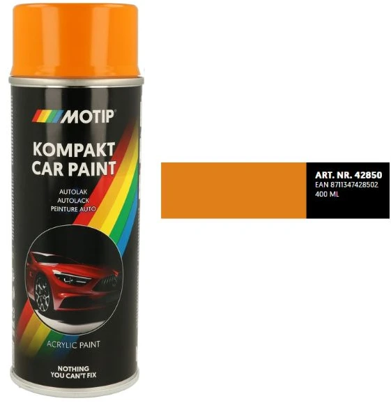 Motip oranžiniai purškiami dažai 400ml