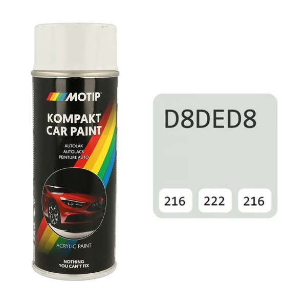 Motip aerozoliniai dažai D8DED8 pilka spalva