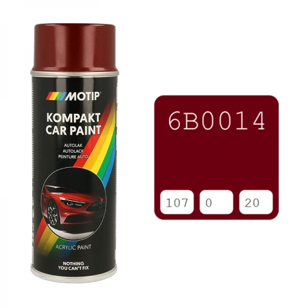 Motip 400ml dažų balionėlis 6B0014 tamsiai raudona